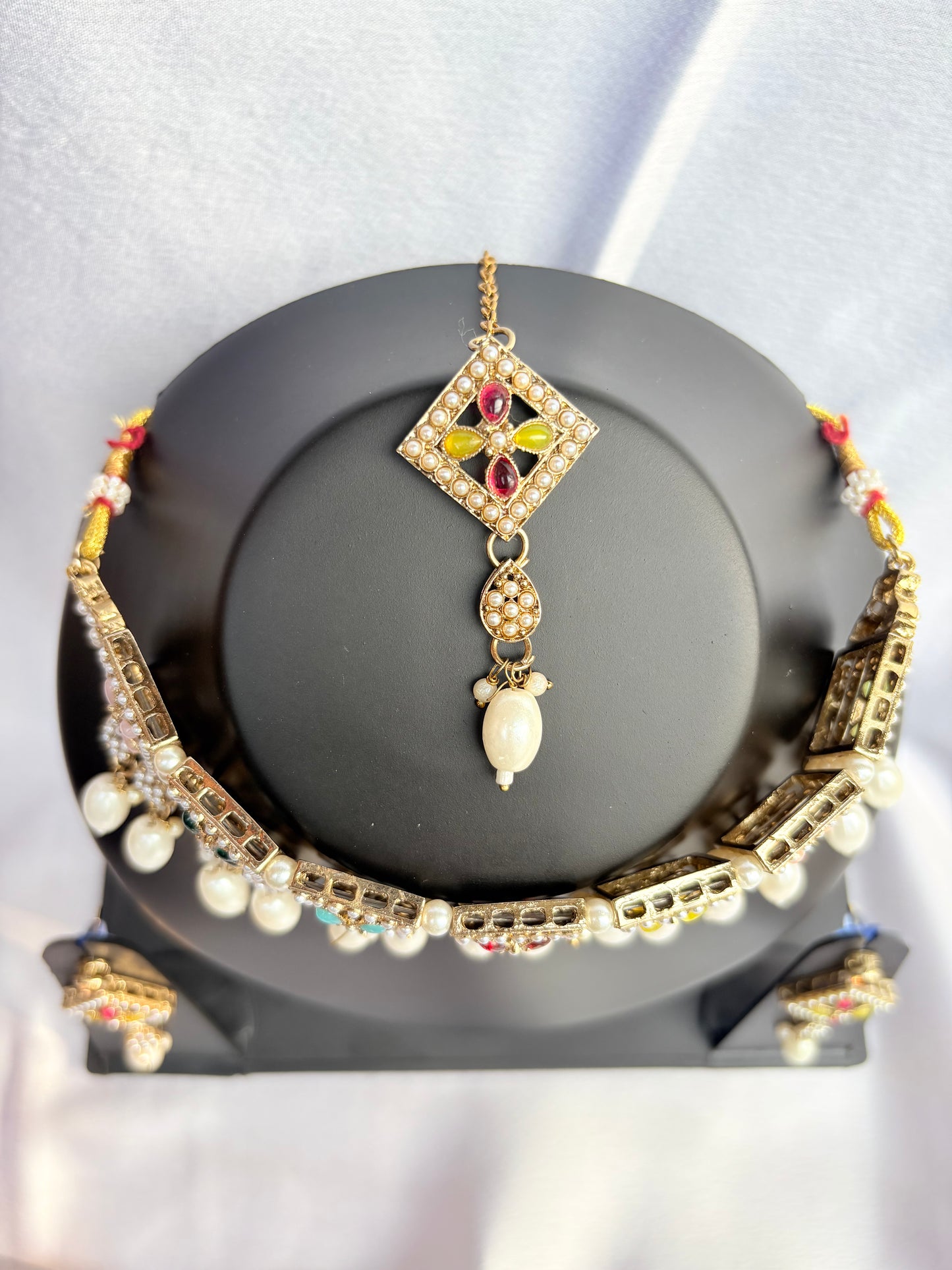 Noorjahan Pearl Jadau Choker Set