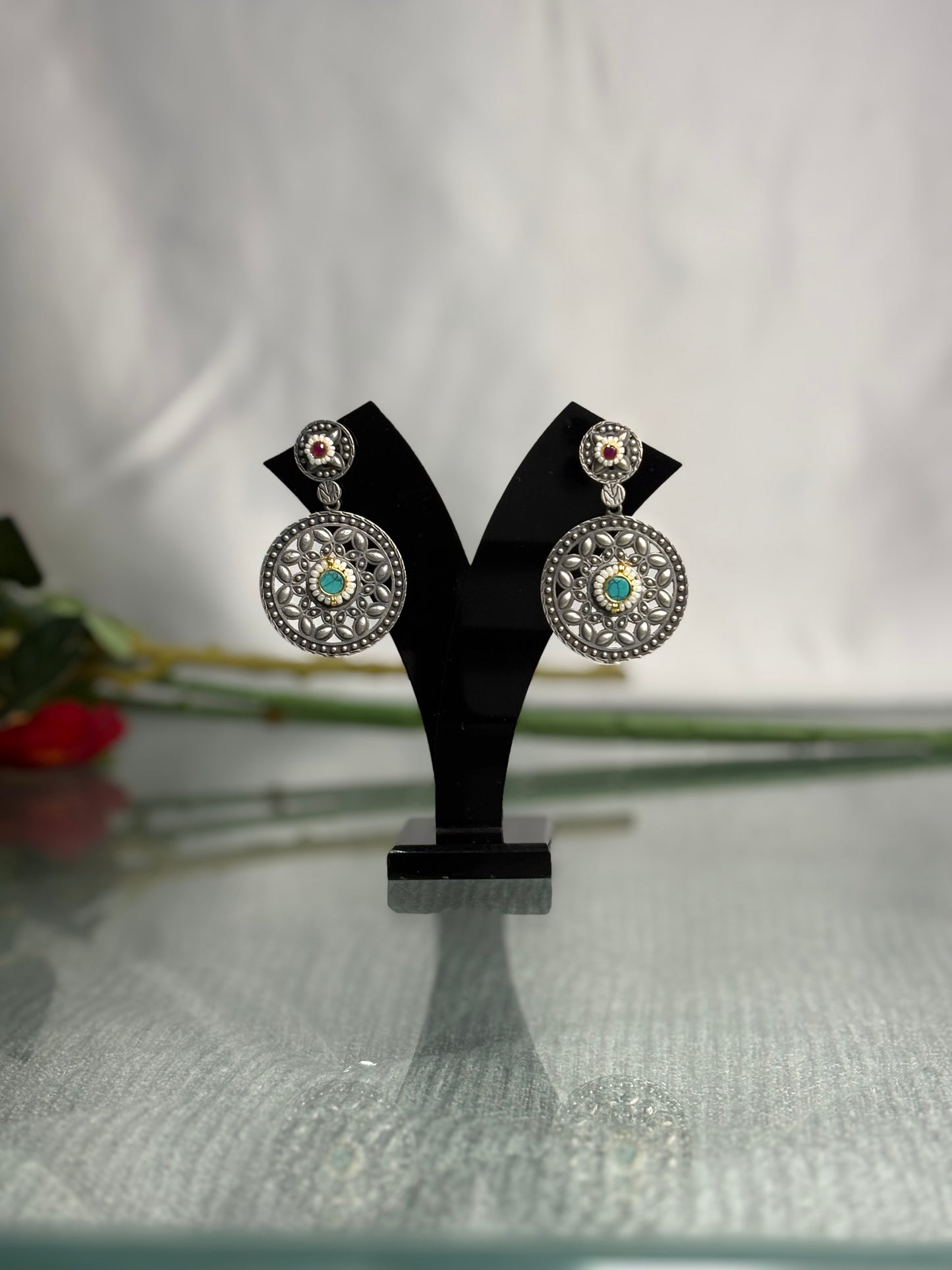 Meher-e-Chand Kundan Earrings