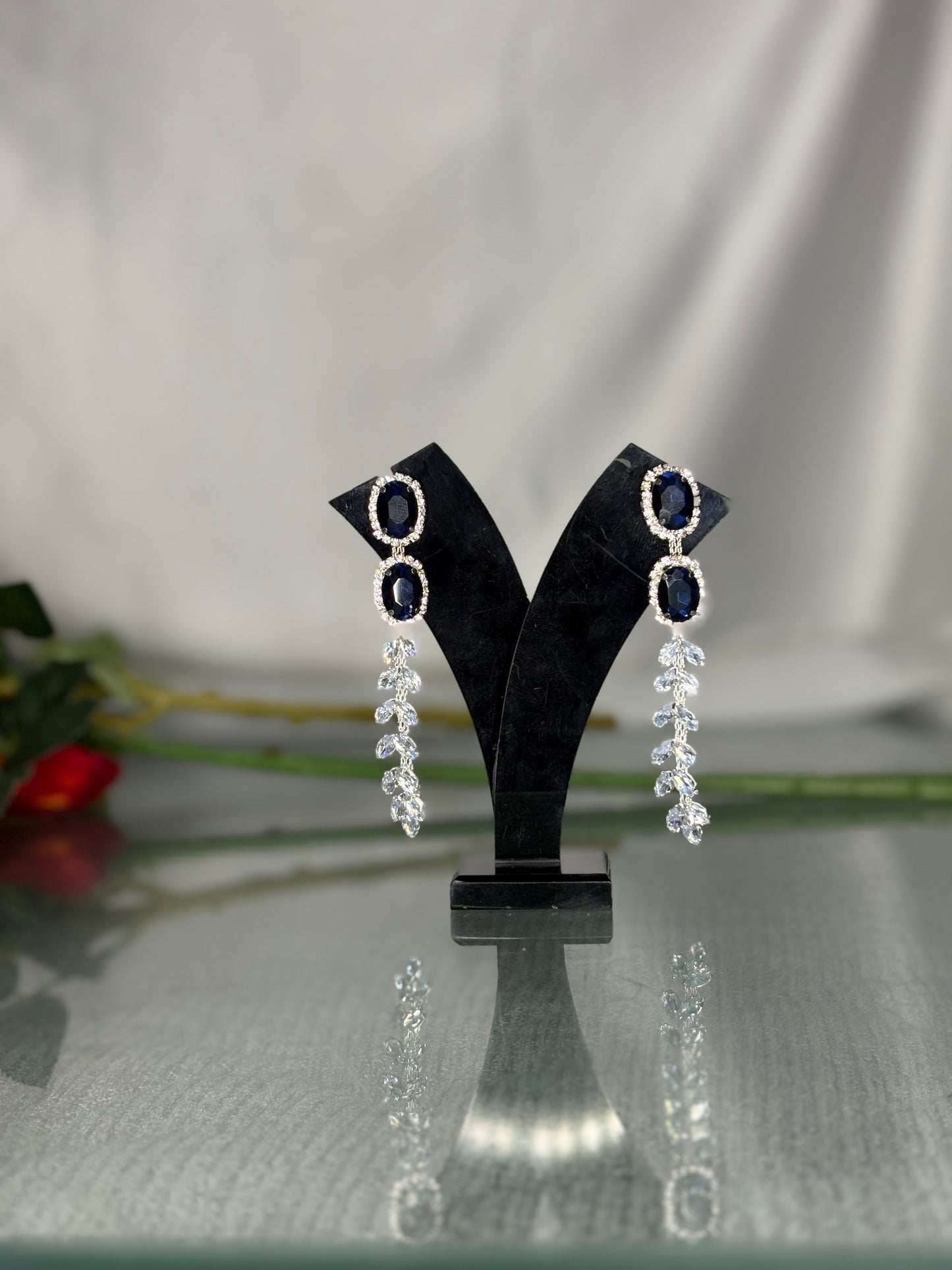 Neelakshi Pearl Thread Drops