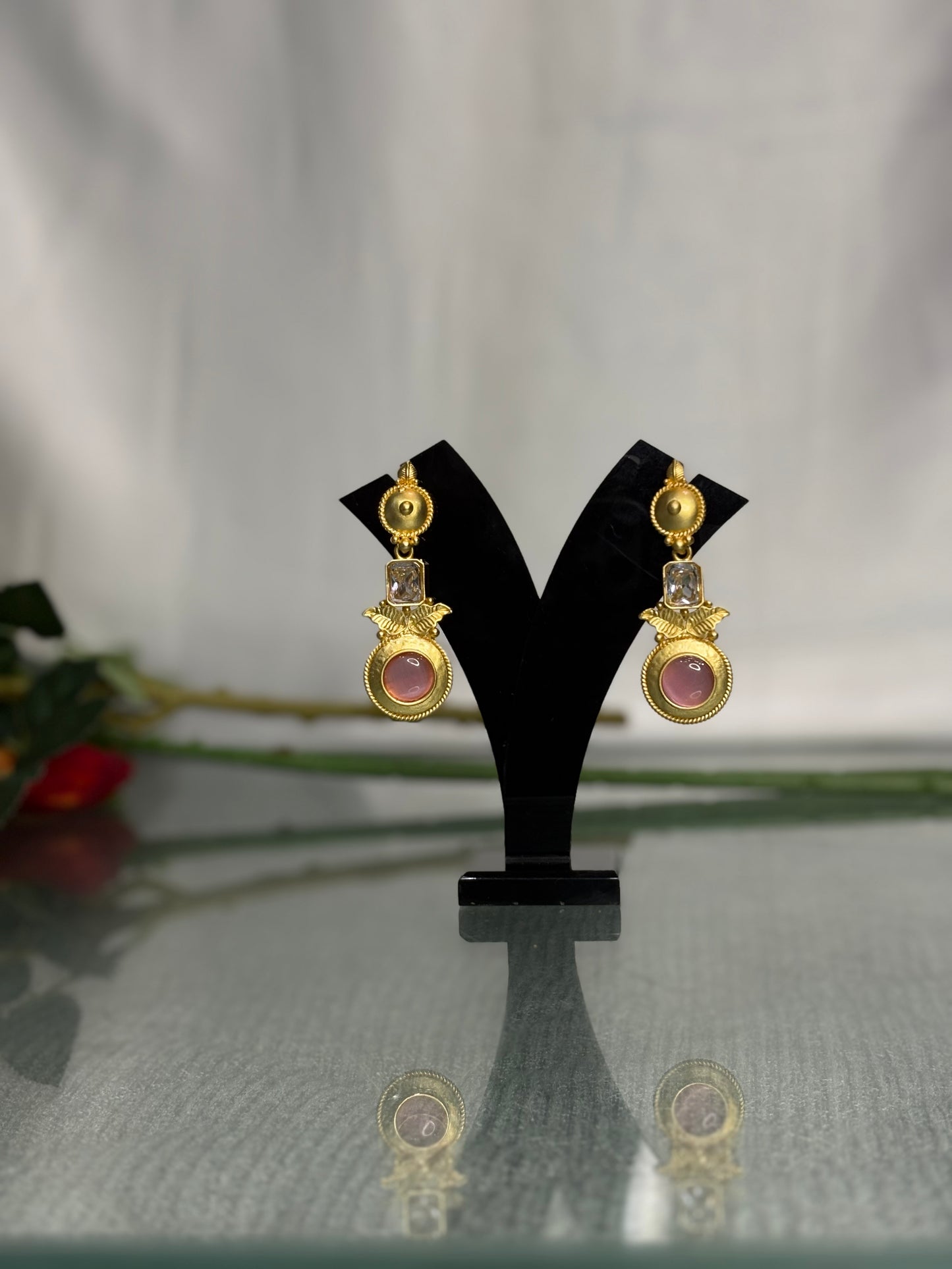 Kesarini Rose Gold Halo Drops