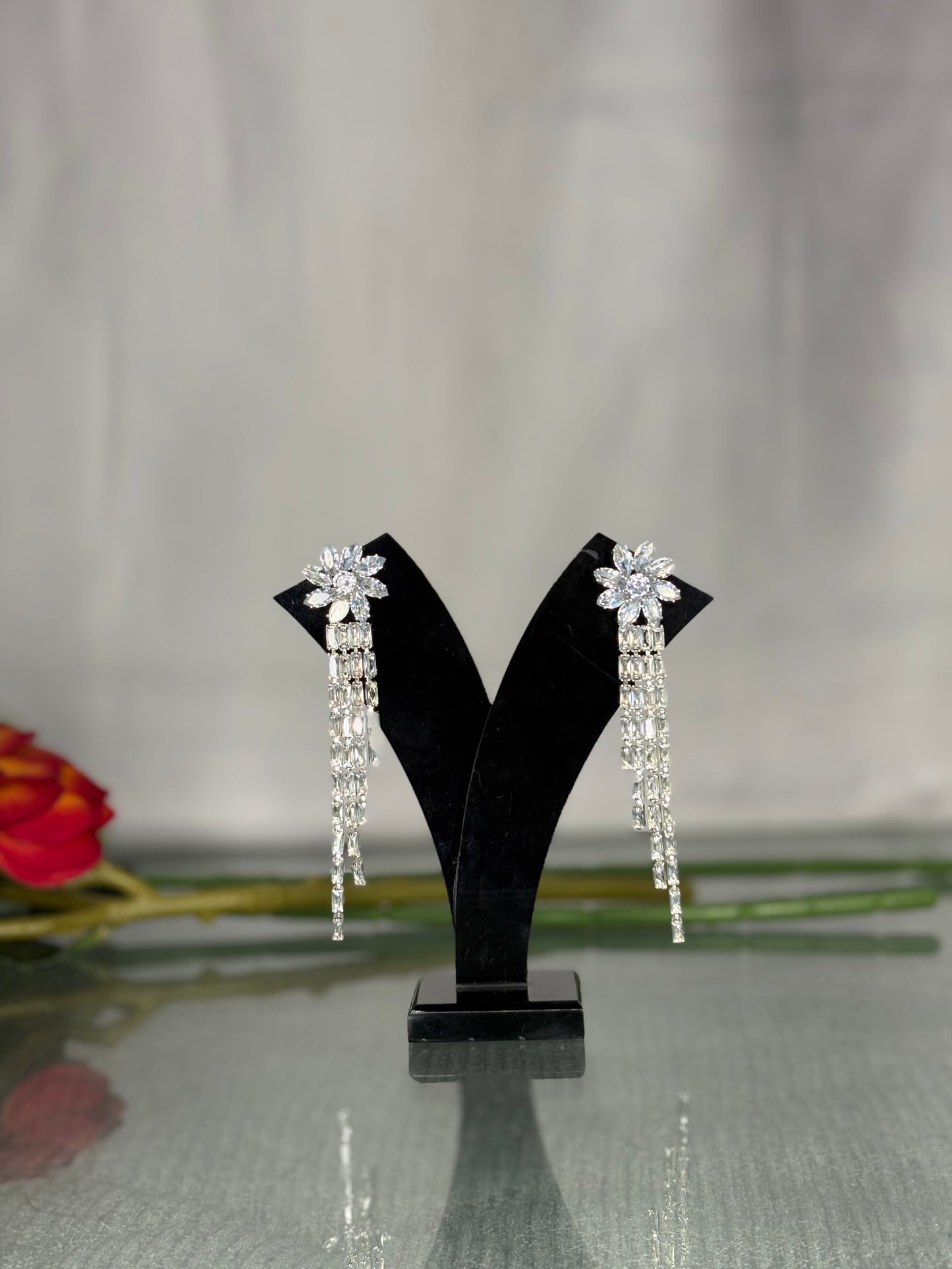 Tarini Crystal Bloom Tassels