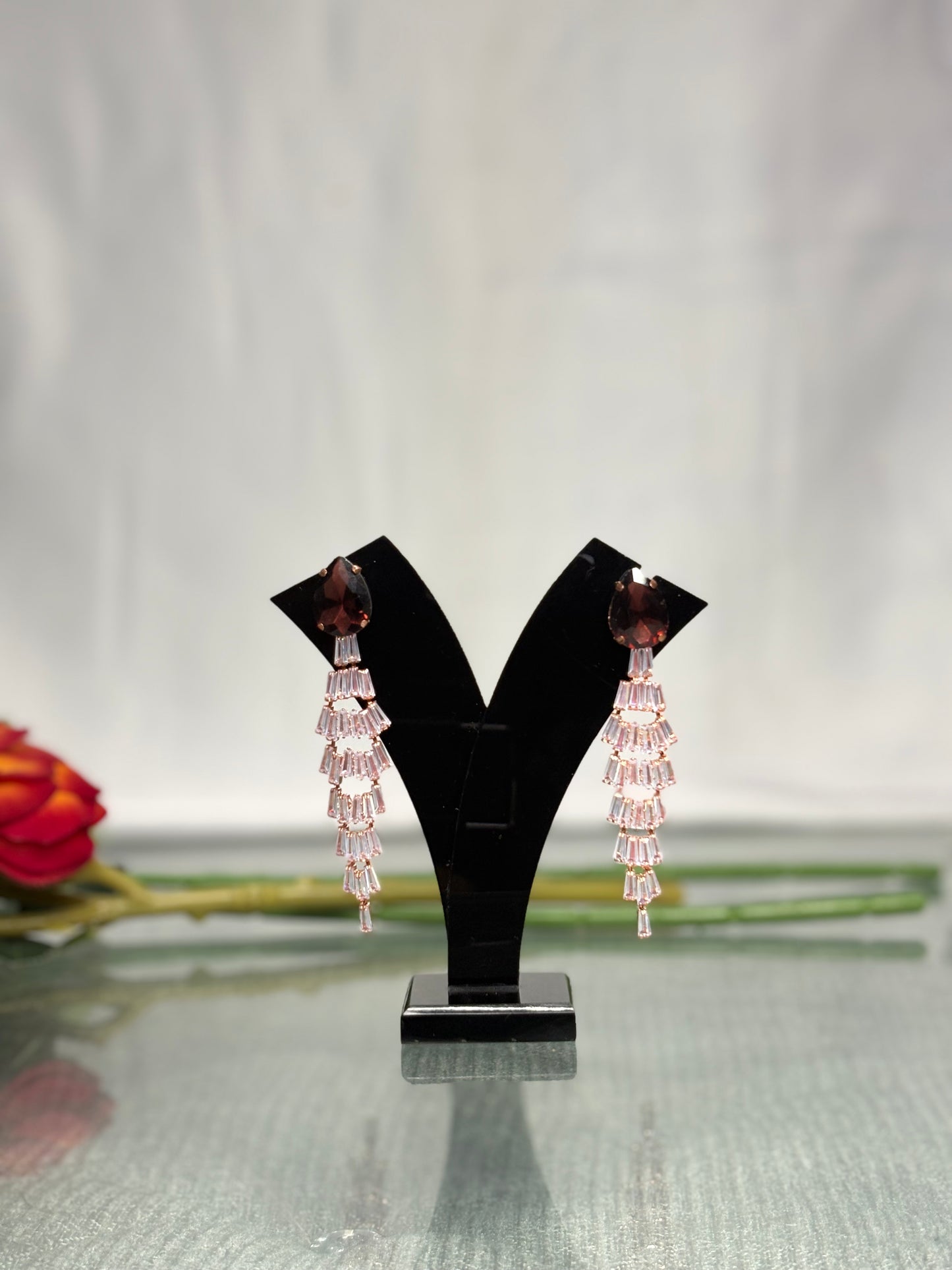 Roshanara Blush Crystal Cascade