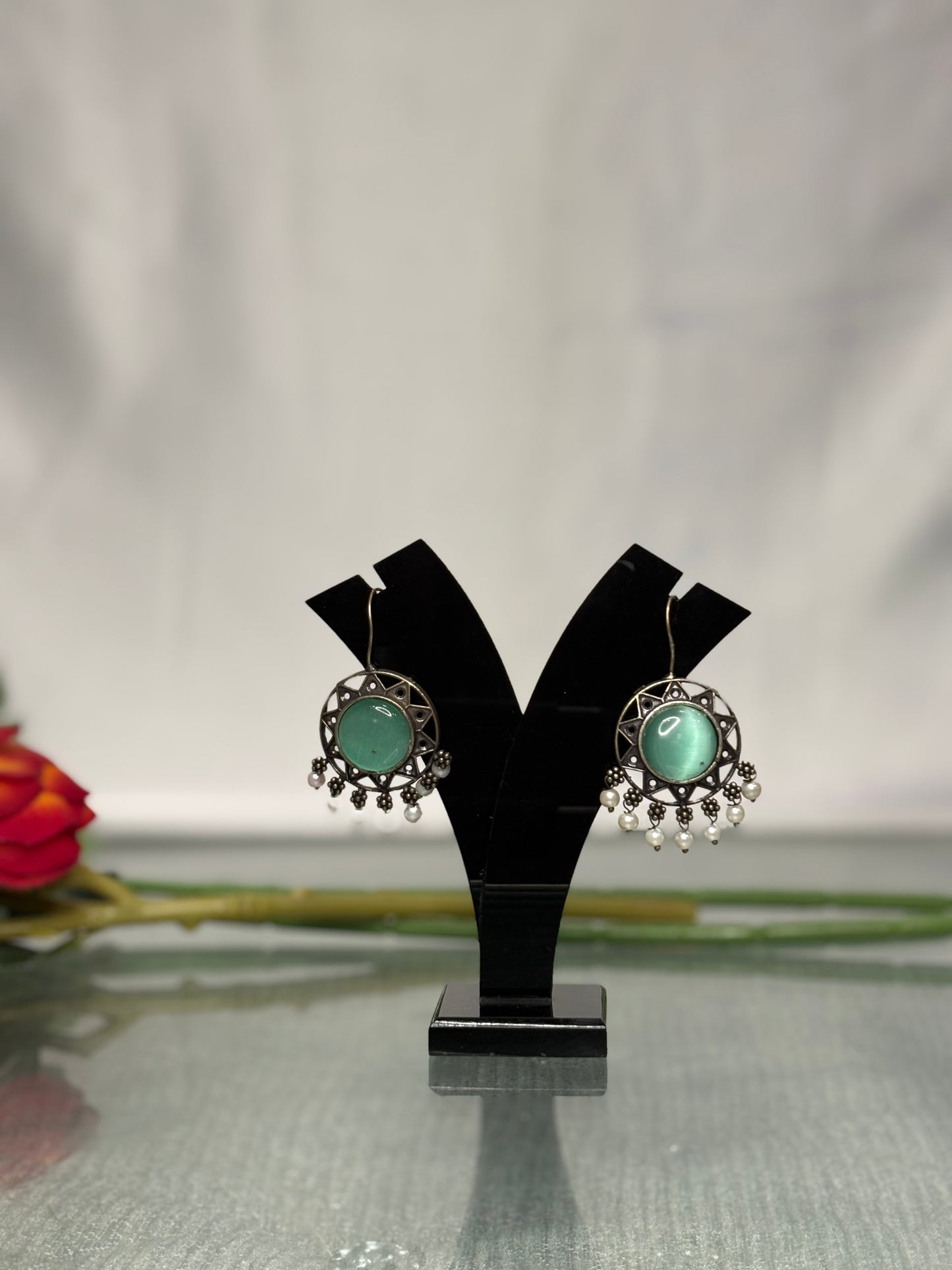 Eirya Jade Heritage Stud Drops