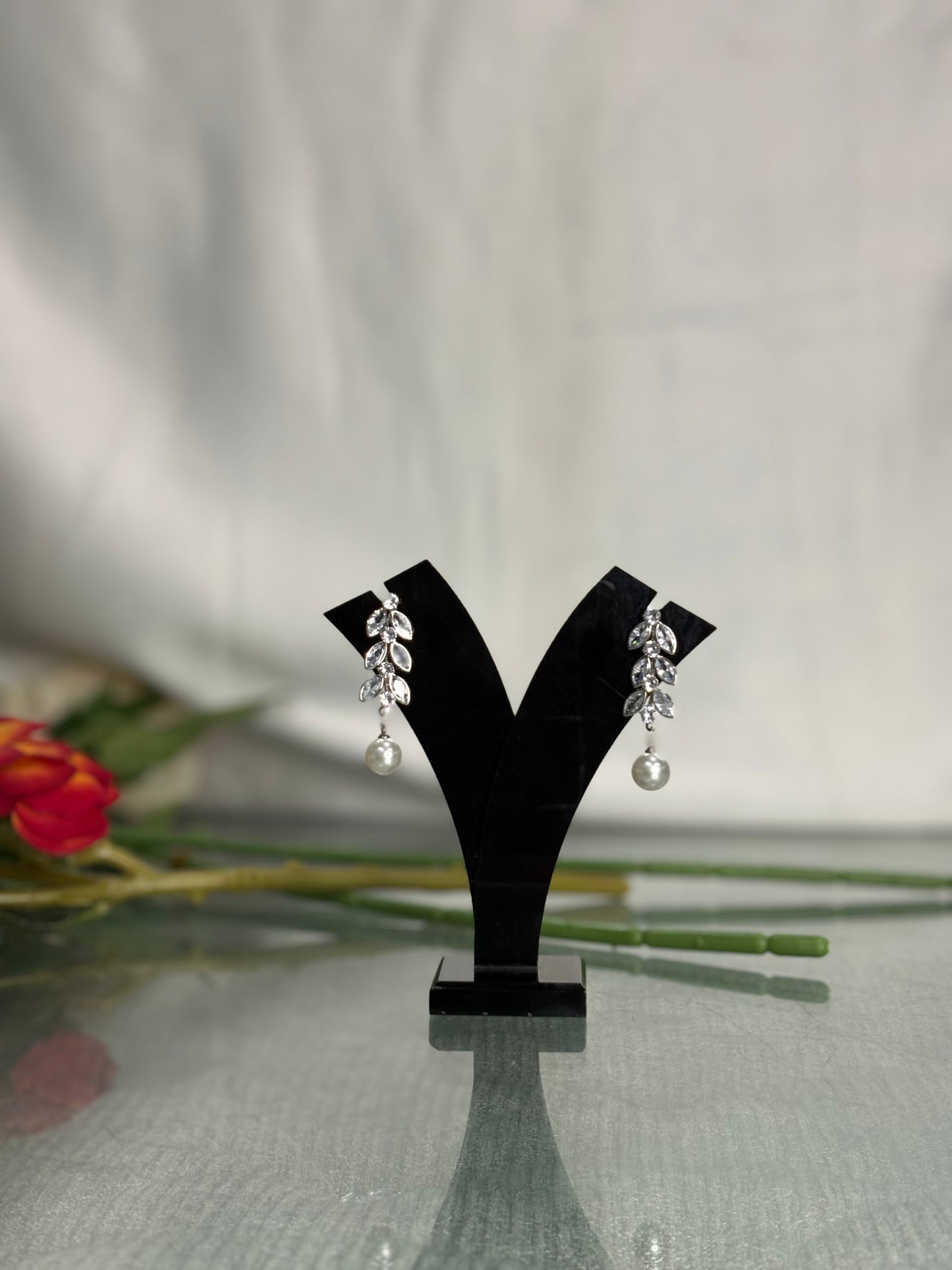 Sitara Dewdrop Silver Drops