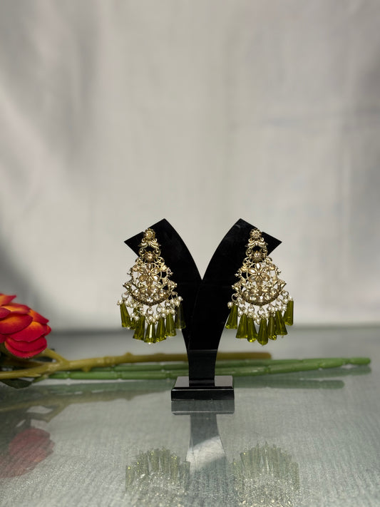 Koyel Emerald Fringe Chandeliers