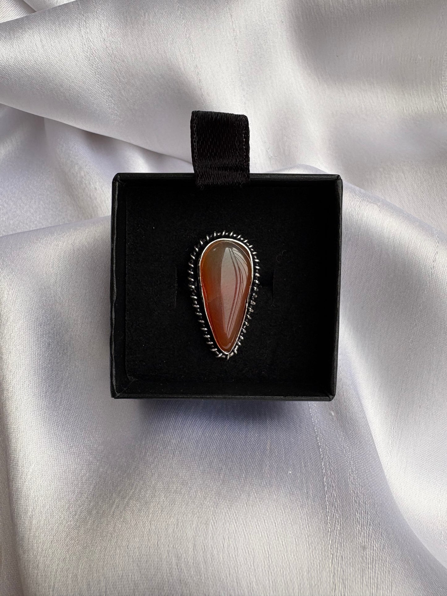 Sindura Flame Teardrop Ring