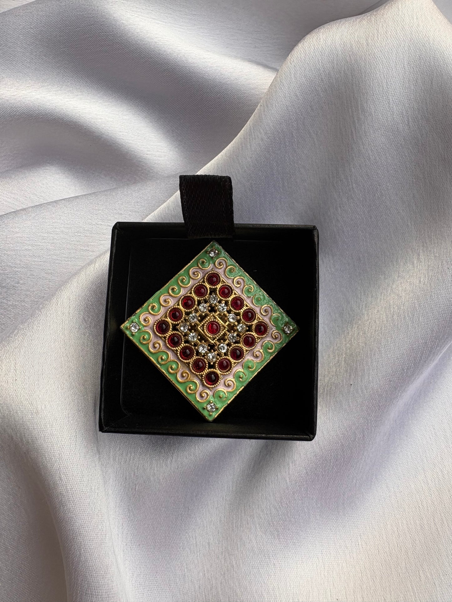 Rajnikaara Navratna Mosaic Ring