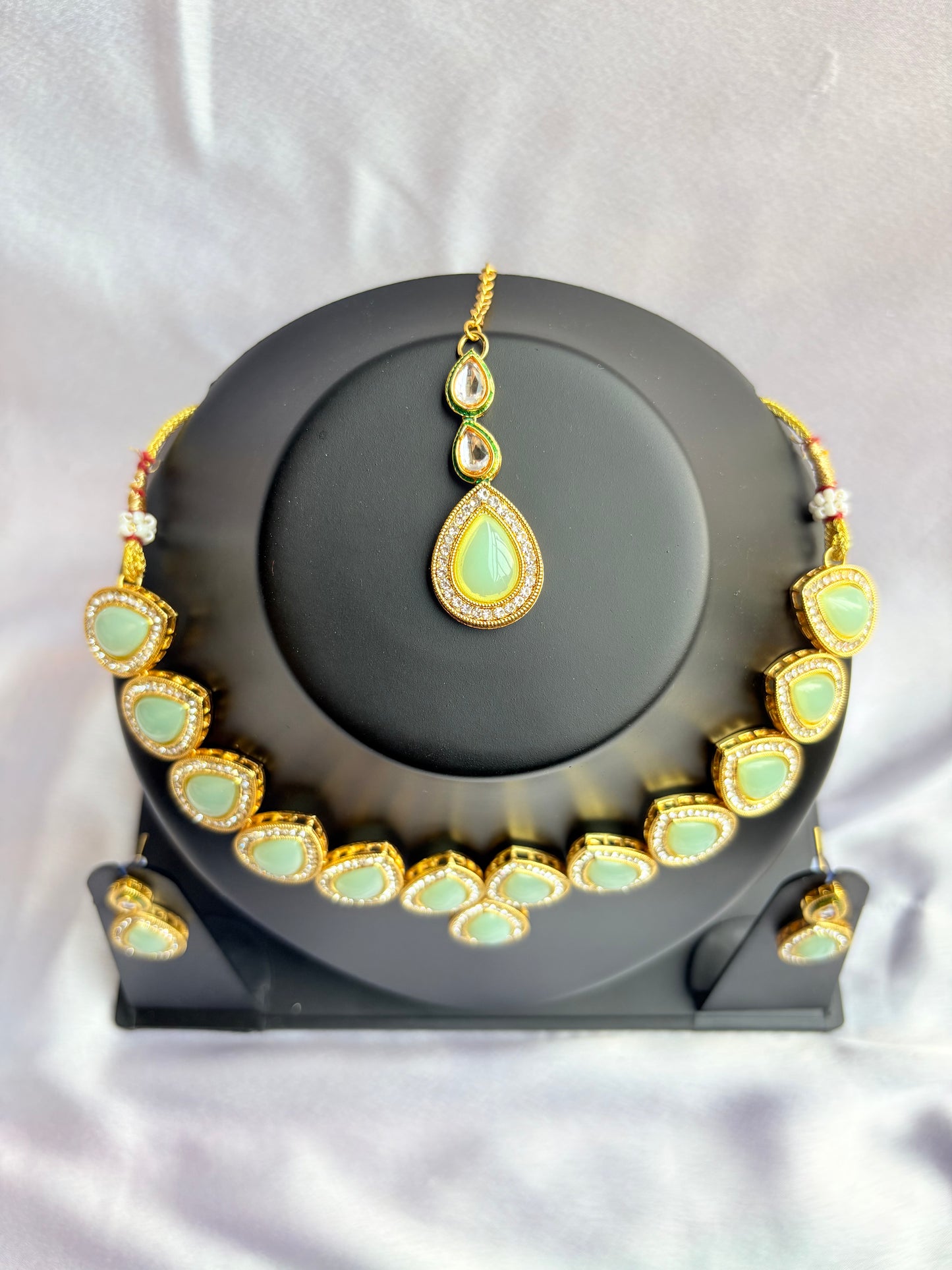 Chandralekha Opal Dewdrop Necklace Set