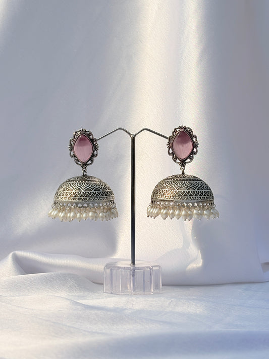 Vintage Rosé Jhumkas