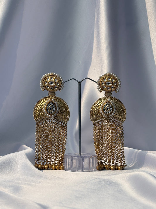 Imperial Pearl Cascade Earrings