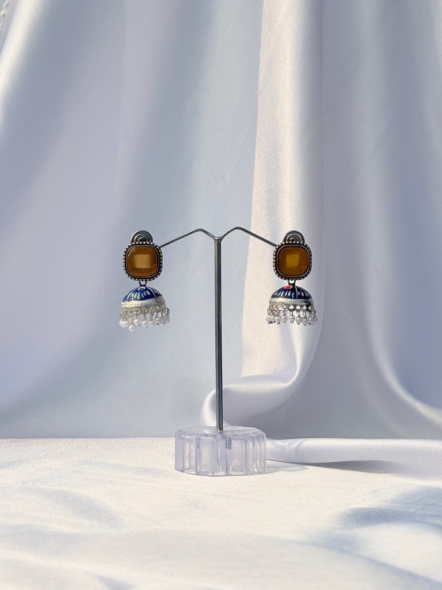 Golden Glow Dome Earrings