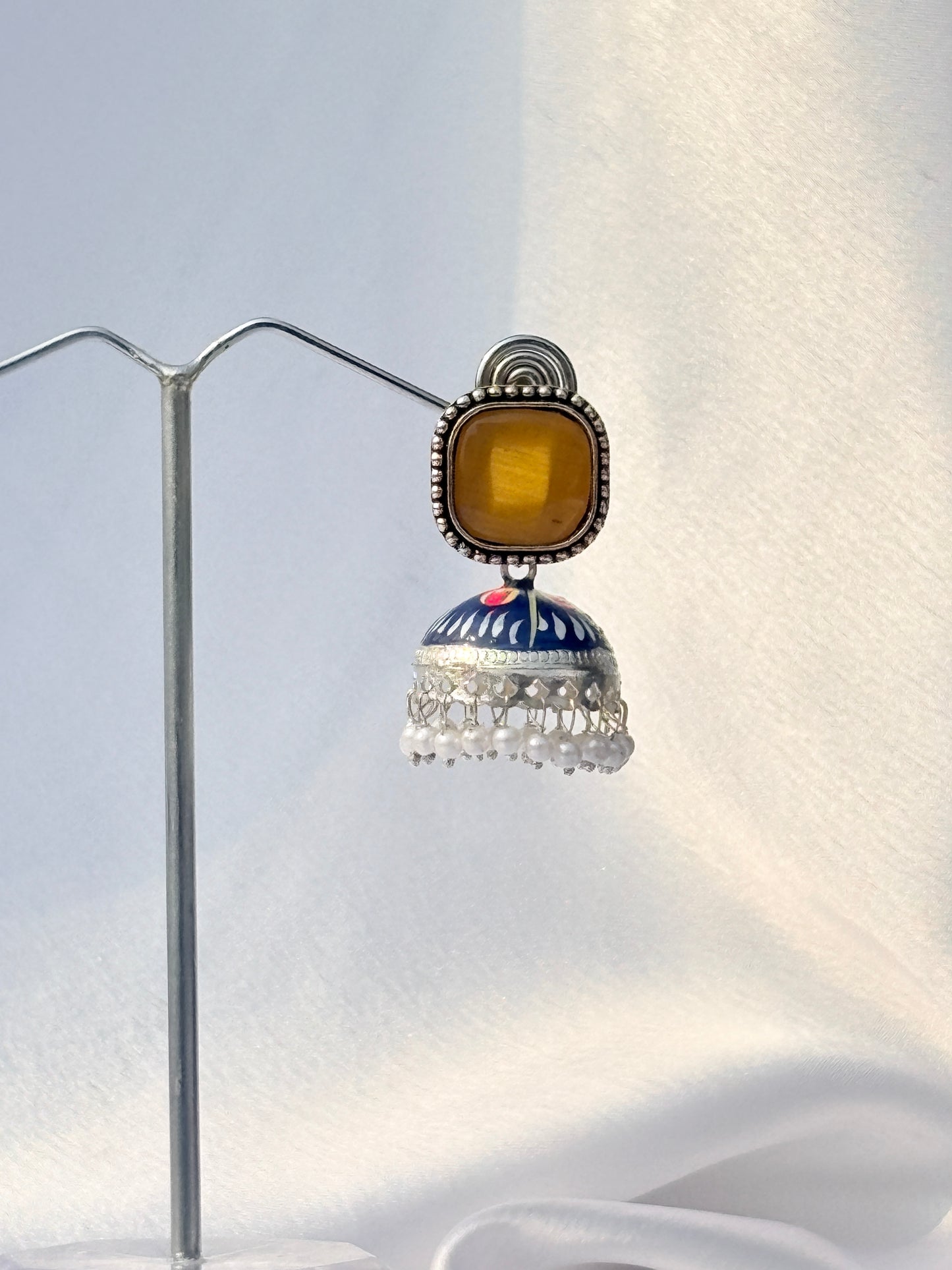 Golden Glow Dome Earrings