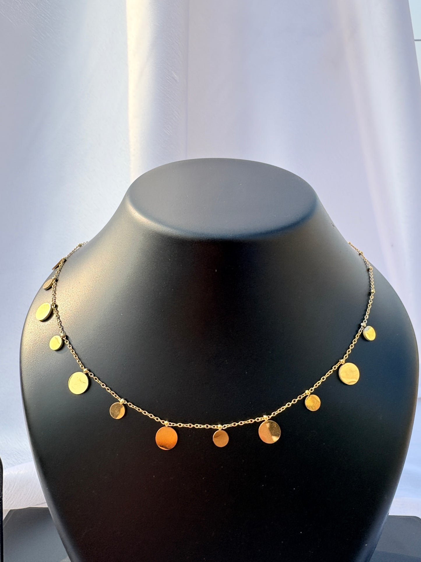 Sunehri Coin Charm Necklace