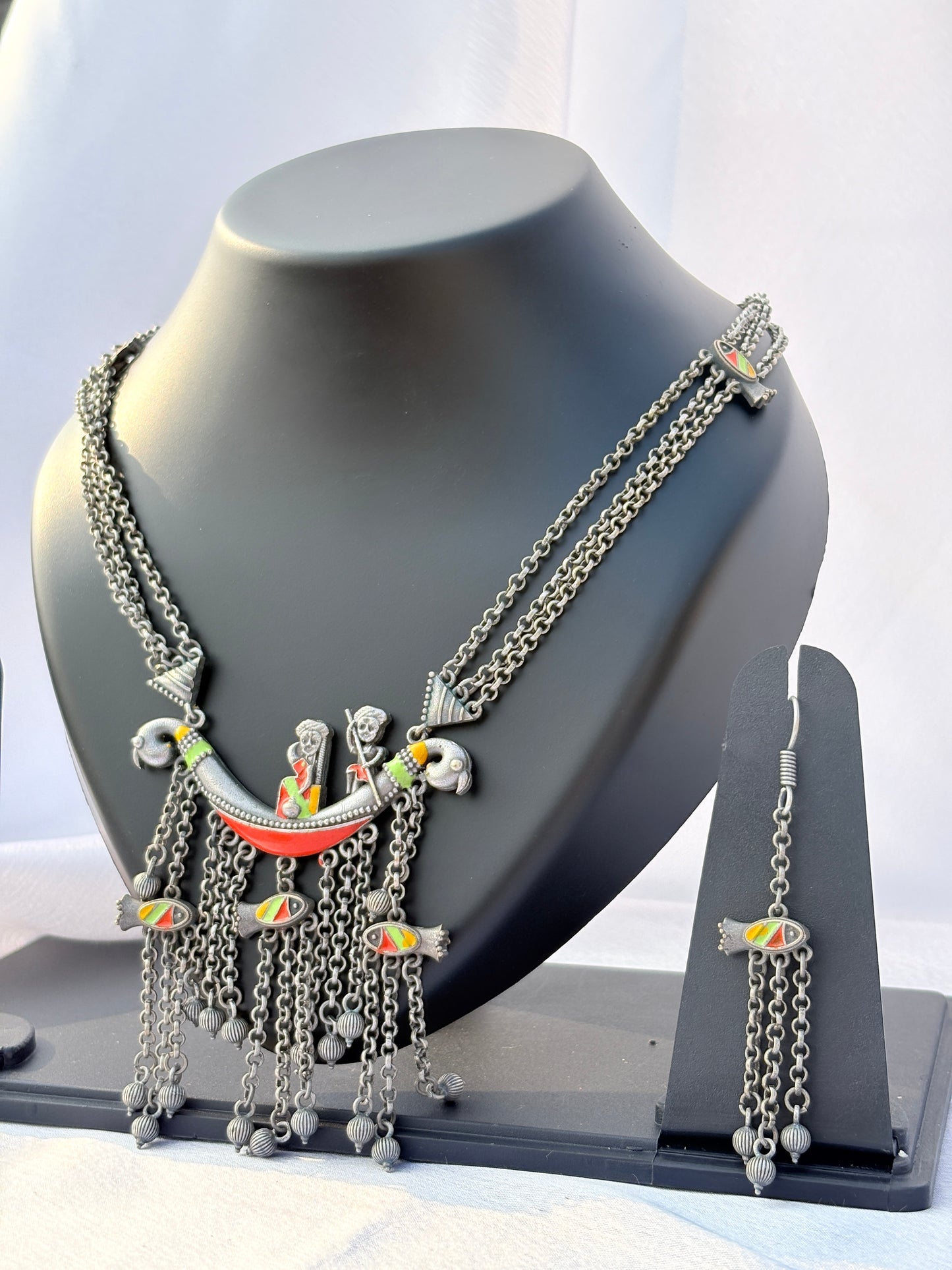 Kalavati Tribal Chain Necklace Set