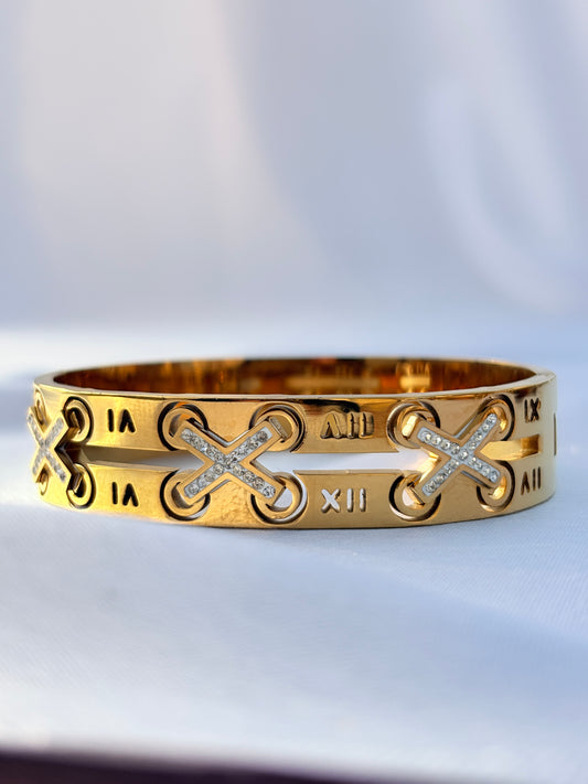 Aurex Roman Cross Bangle