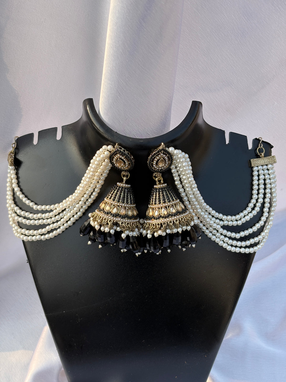 Noor-e-Bahubali Pearl Jhumkas