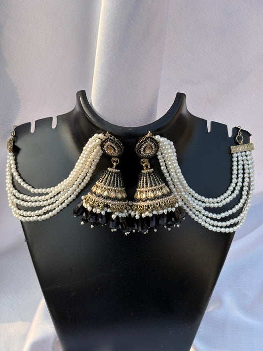 Noor-e-Bahubali Pearl Jhumkas