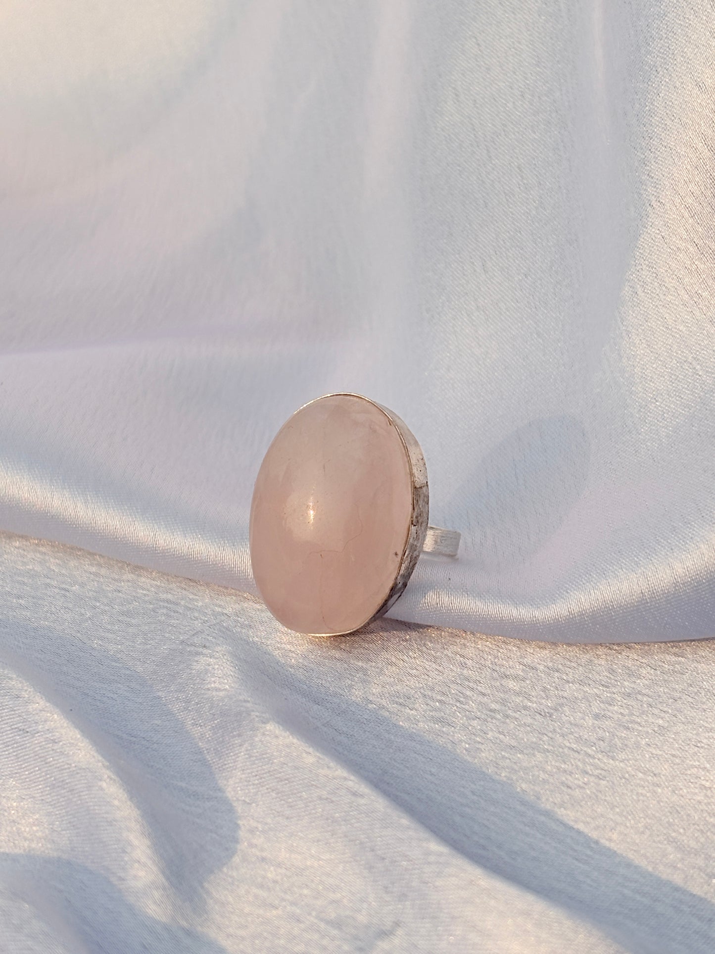 Blush Aura Oval Ring