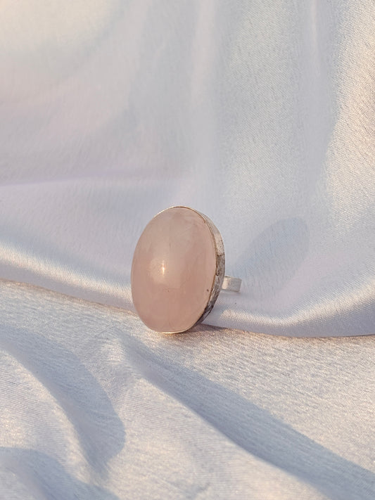 Blush Aura Oval Ring