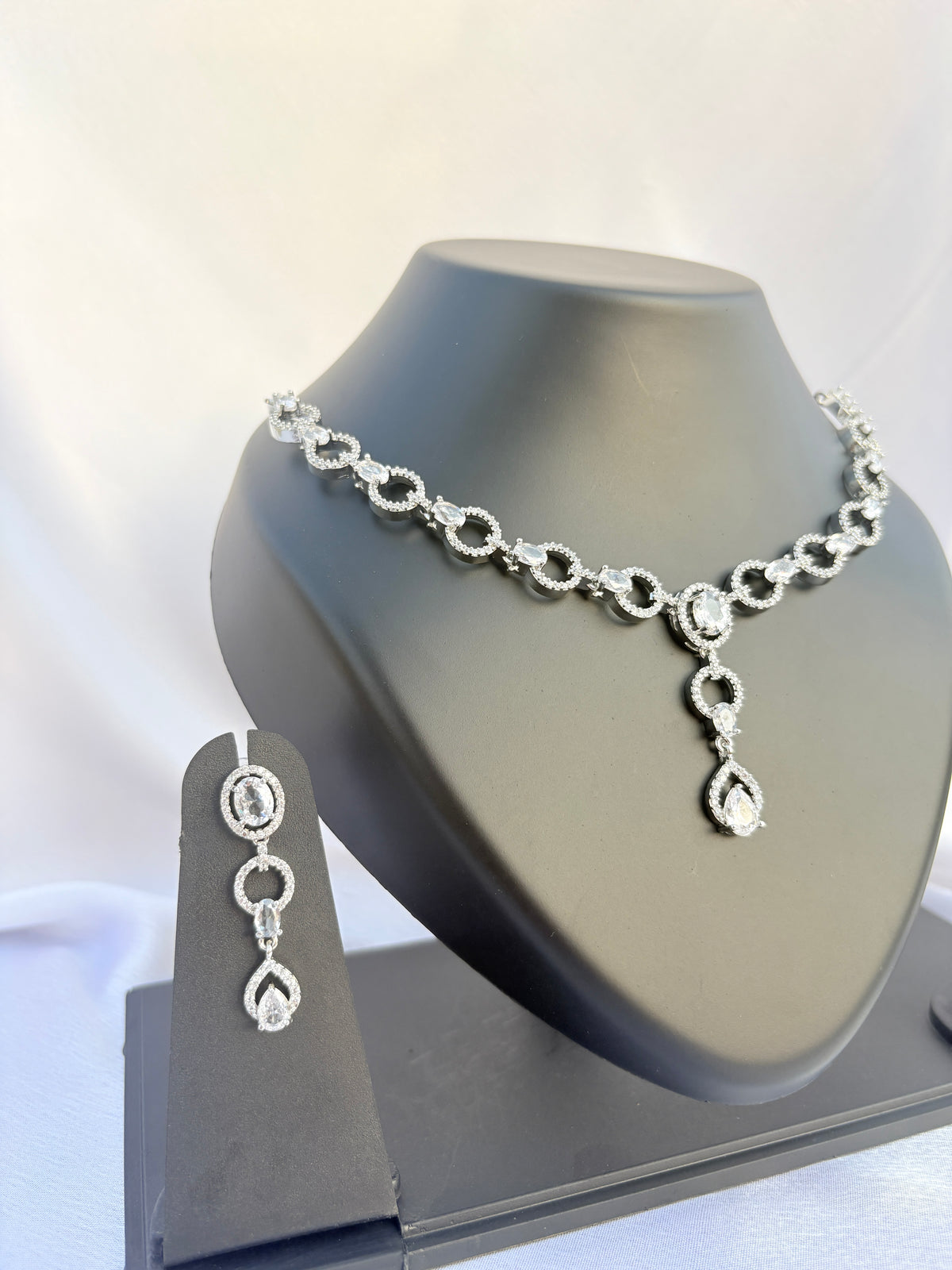 Seraphine Crystal Drop Necklace Set