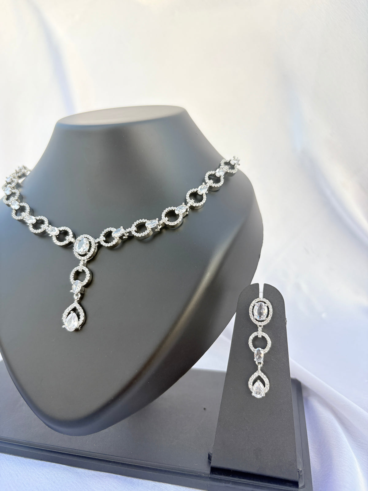 Seraphine Crystal Drop Necklace Set