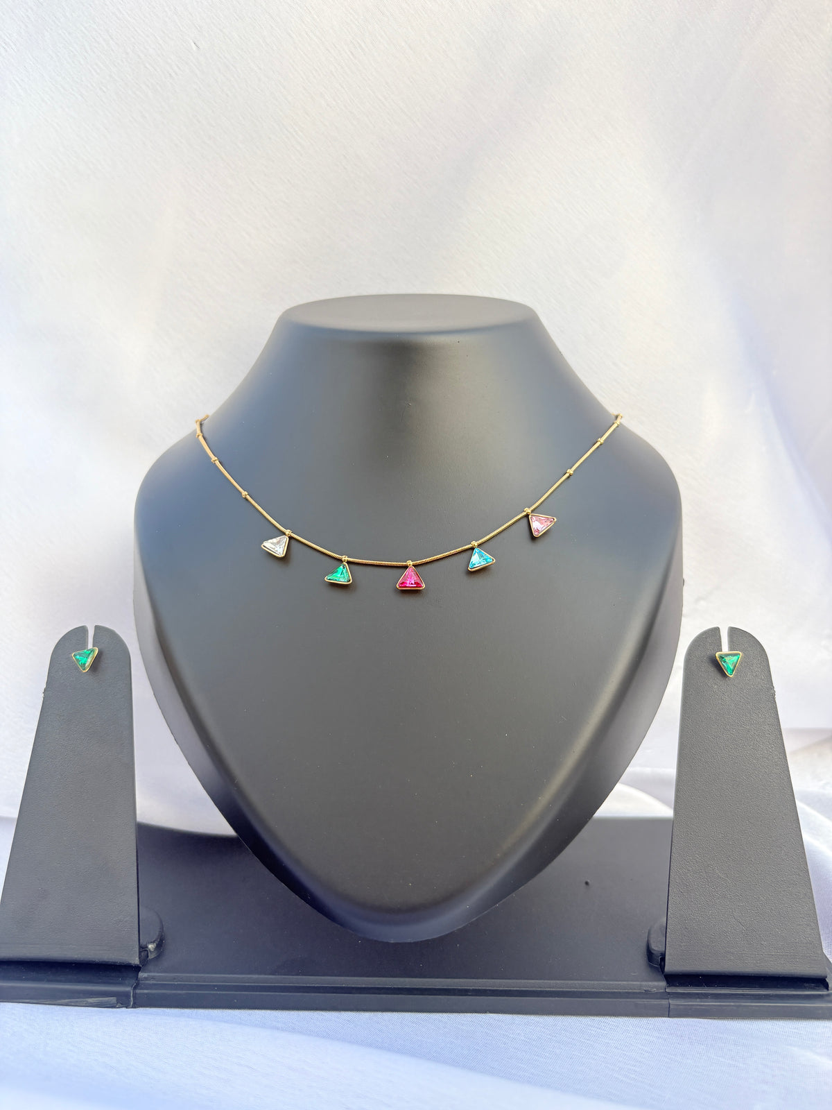 Prism Charm Necklace Set